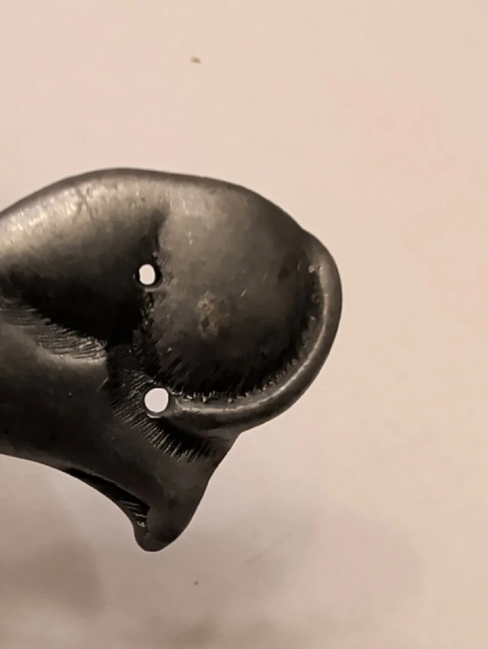 Gray Metal Cat Brooch